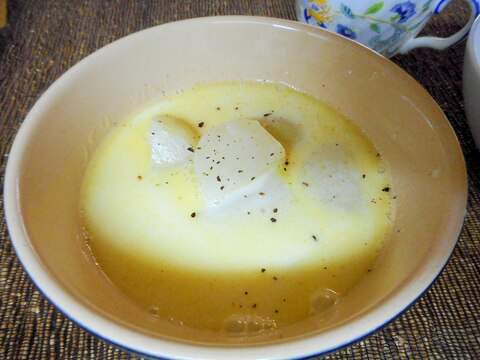 カブの豆乳スープ